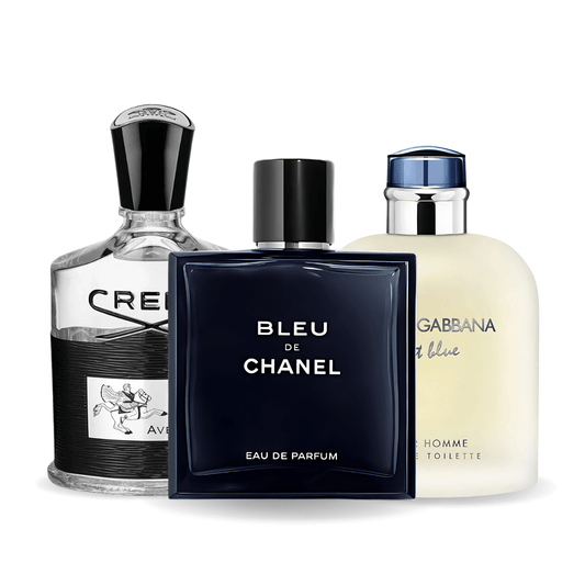 Chanel Set 3 Parfumuri | Bleu de Chanel, Creed Aventus, Light Blue Dolce Gabbana 100 ml