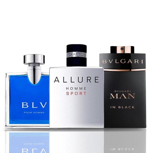 Bvlgari Set 3 Parfumuri | BLV + Allure Homme Sport + Bulgari Man in Black 100 ml