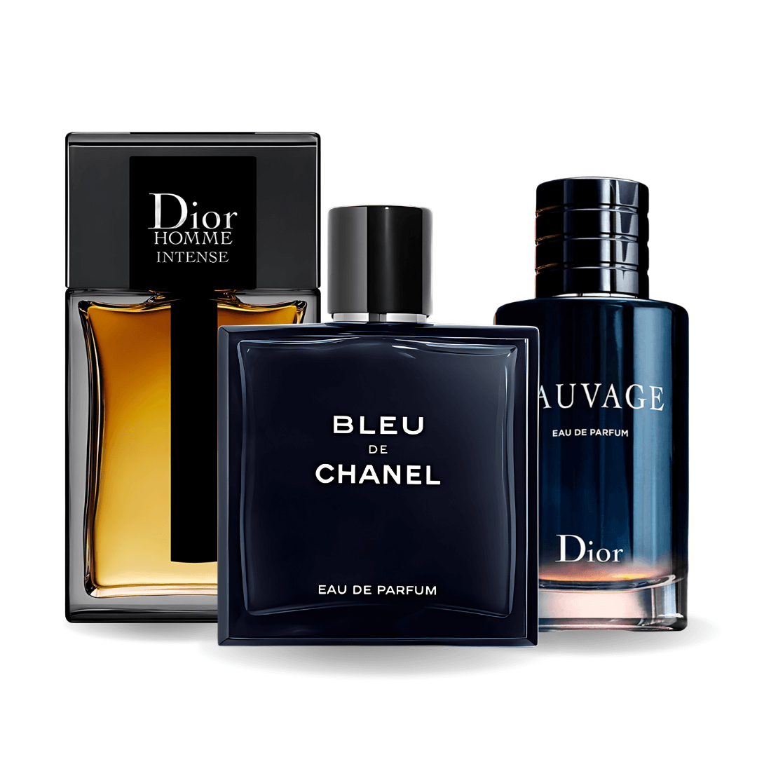 Chanel Set 3 Parfumuri | Sauvage Dior, Bleu de Chanel, Dior Homme Intense 100 ml