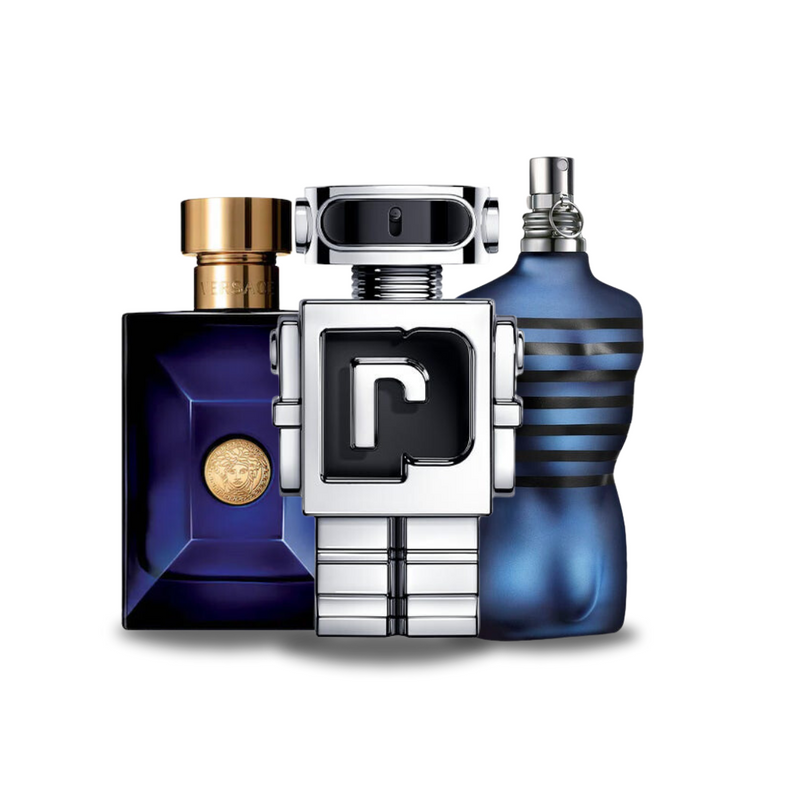 Versace Set 3 Parfumuri | Versace DYLAN BLUE, Paco Rabanne PHANTOM, Jean Paul Gaultier ULTRA MALE 100 ml